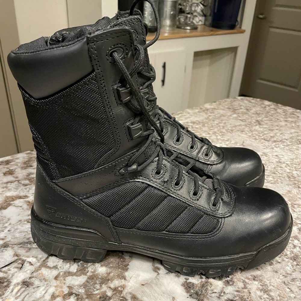 Bates black boots